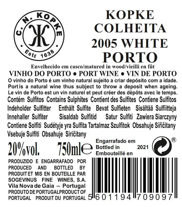 KOPKE COLHEITA 2005 WHITE