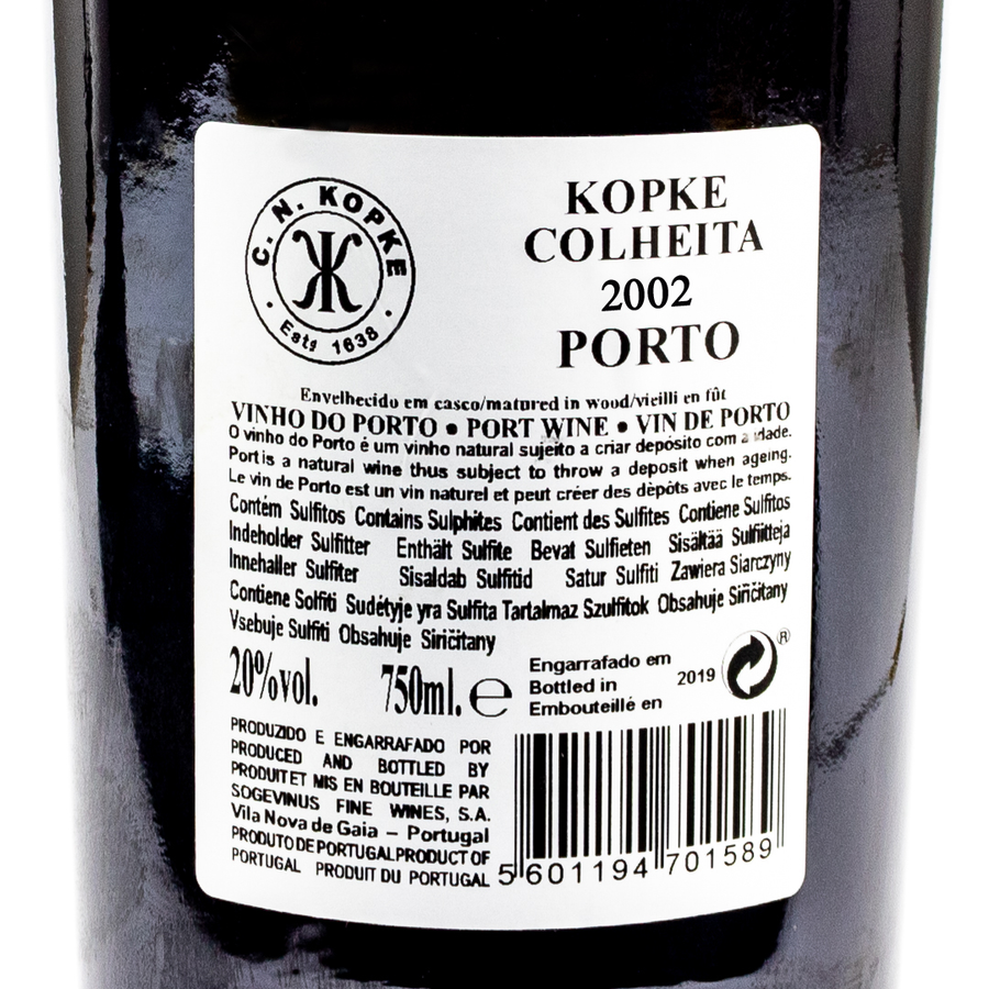 KOPKE COLHEITA 2002 TAWNY